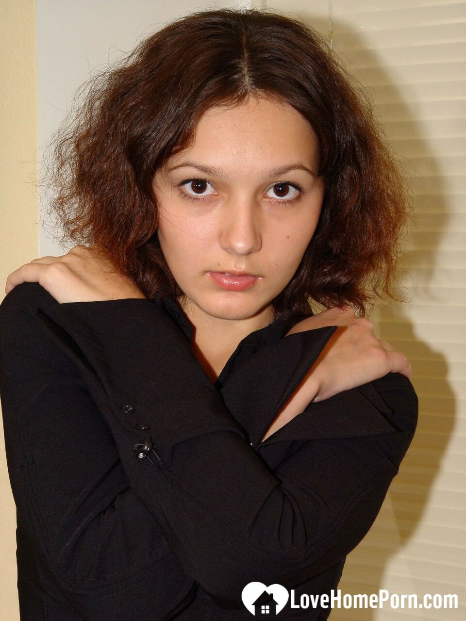 Curly babe cannot have enough of her dildo — 54