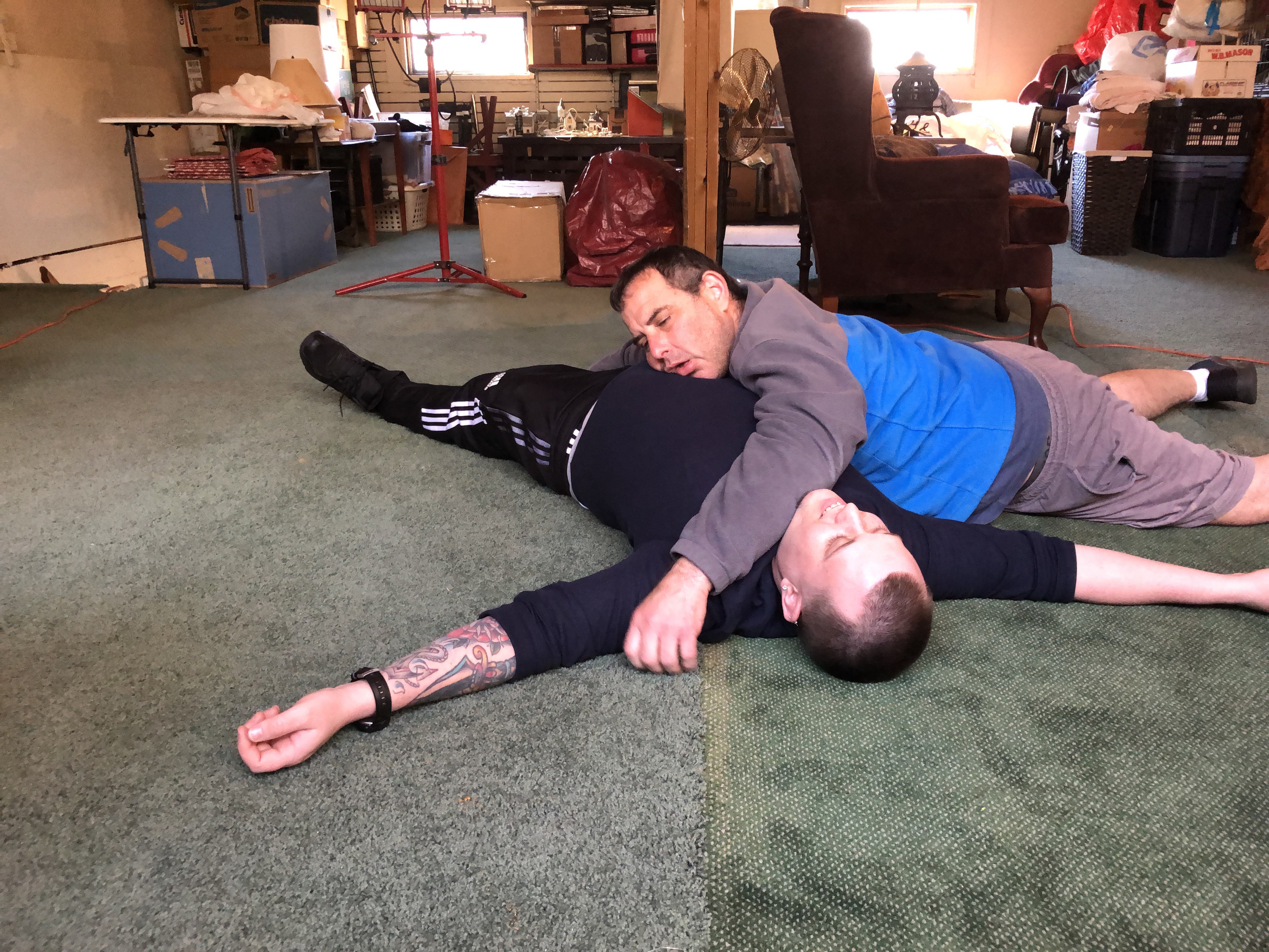Me and one of my boys playing dead together — 5